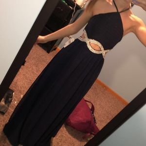 Navy blue prom dress